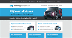 Desktop Screenshot of dodavkypronajem.cz