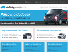 Tablet Screenshot of dodavkypronajem.cz